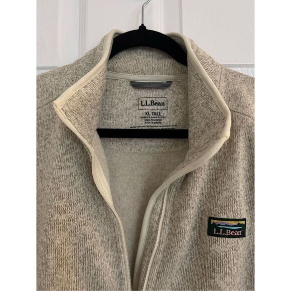 LL Bean Fleece Knit Stand Collar long sleeve - Picture 9 of 11